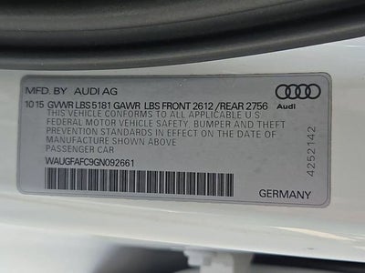 2016 Audi A6 2.0T Premium Plus