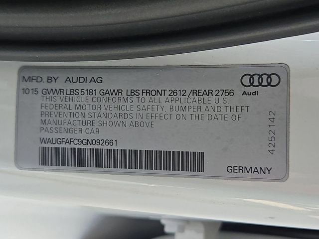 2016 Audi A6 2.0T Premium Plus