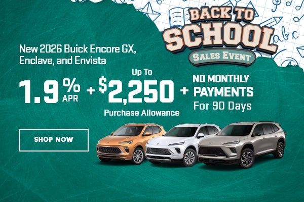 Buick Encore GX,Enclave, and Envista