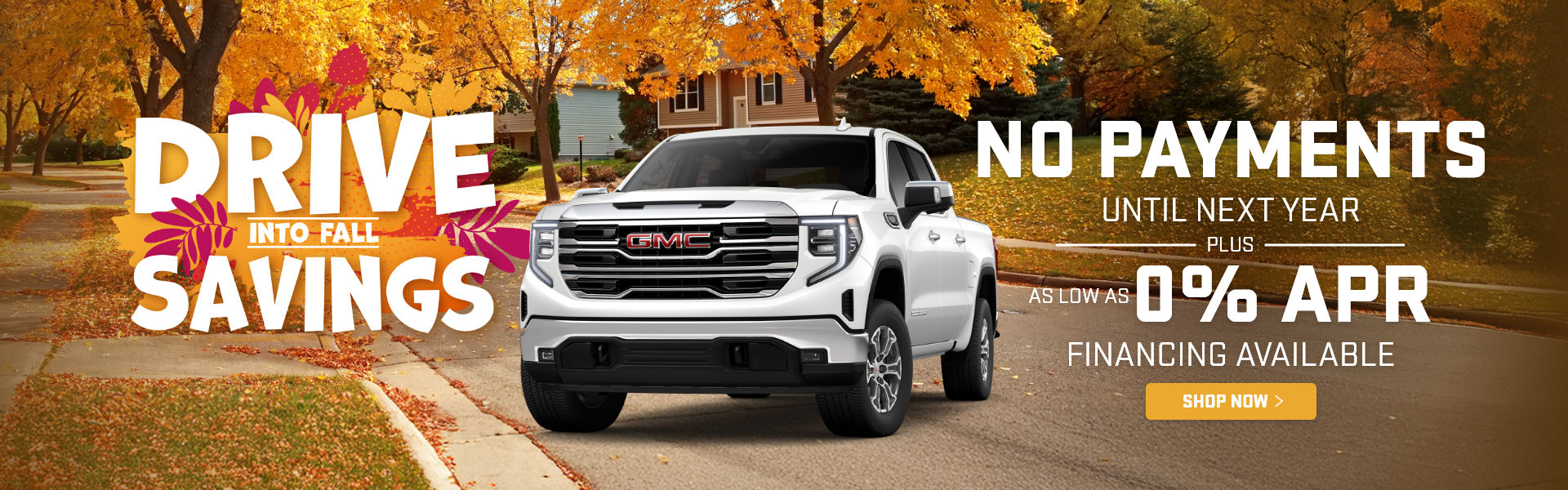 N0 payment until next year & 0% April Financing