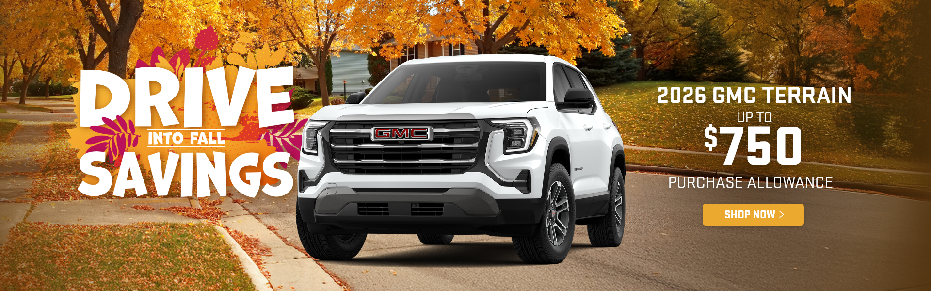 Gmc Terrain Up to $750 Allowance