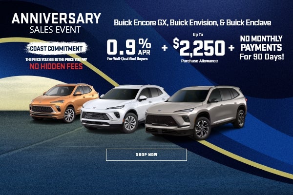 Buick Encore GX, Buick Envision, & Buick Enclave