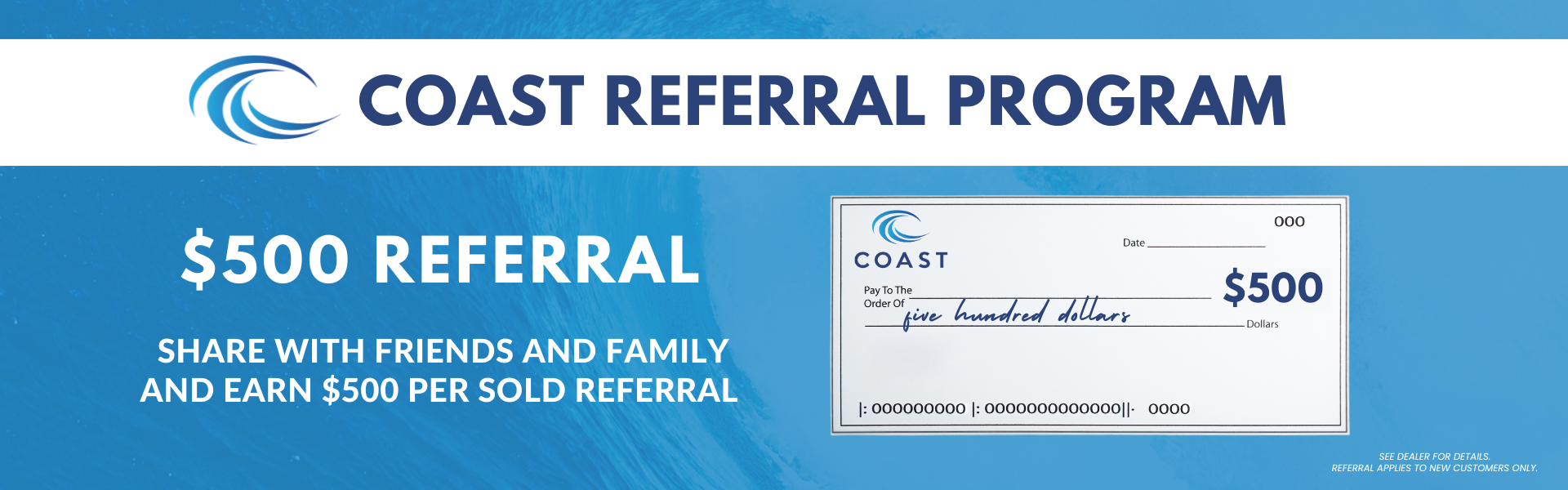 $500 Referral Program